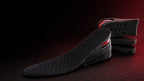 Semelles rehaussantes réglables noires et rouges GainCM